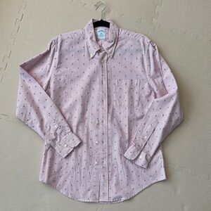 Brooks Brothers Men's Pink Striped Oxford Shirt